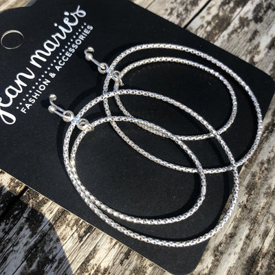 Texture Layered Hoop Earring