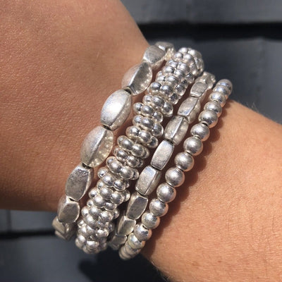 Silver Layer Wired Bracelet