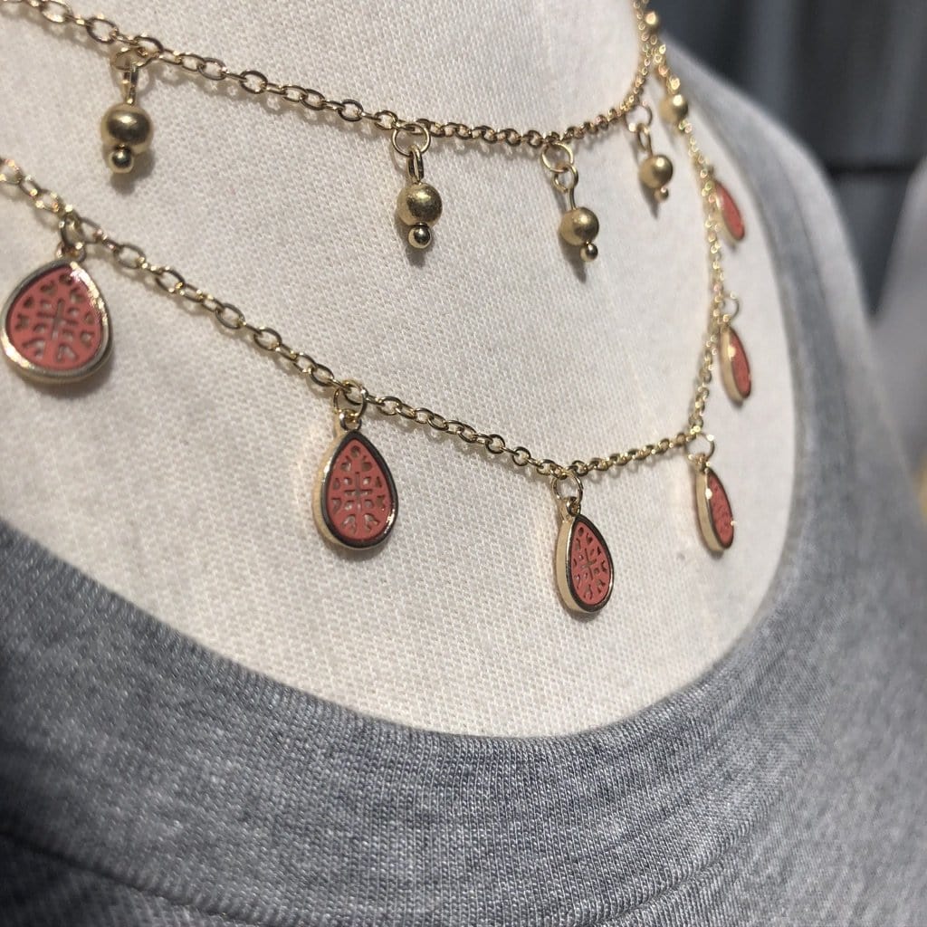 Coastal Coral Double Layer Necklace