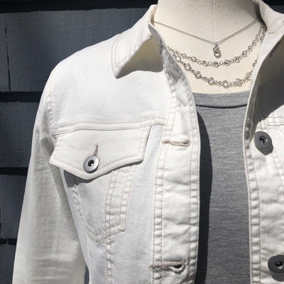 Silver Sparkle Three Layer Necklace