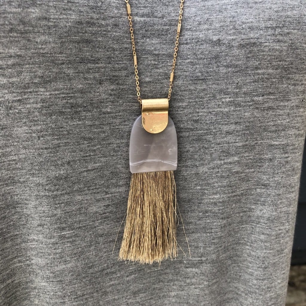 Fringe Pendant Necklace