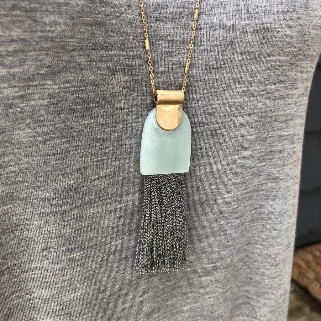 Fringe Pendant Necklace