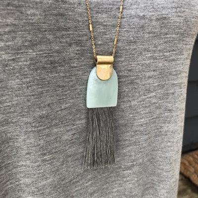 Fringe Pendant Necklace