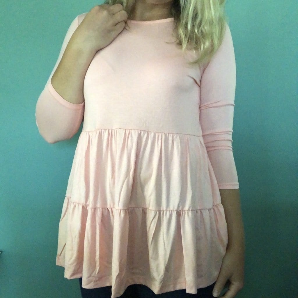 Blush Tiered Top