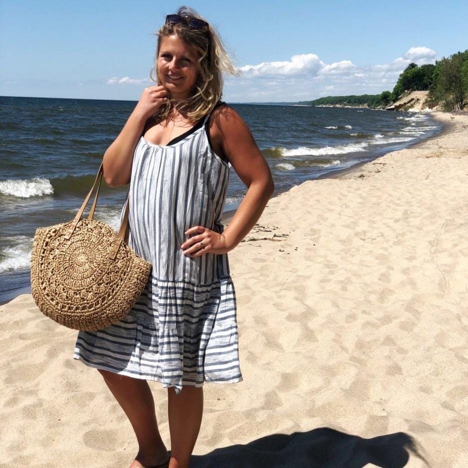 Denim Stripe Dress