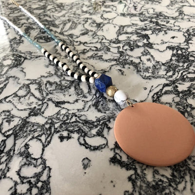 Multi Beaded Pendant Necklace