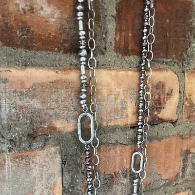 Silver Chain Layer Necklace