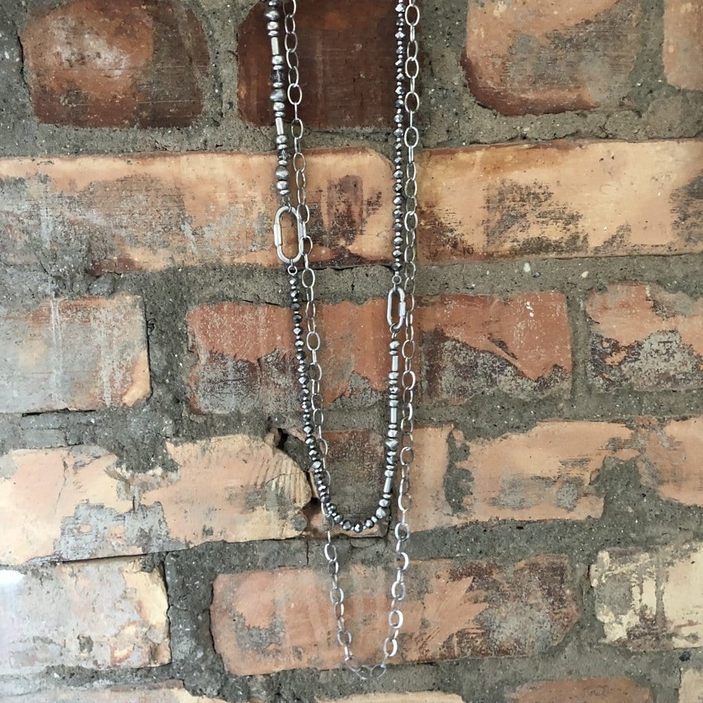 Silver Chain Layer Necklace