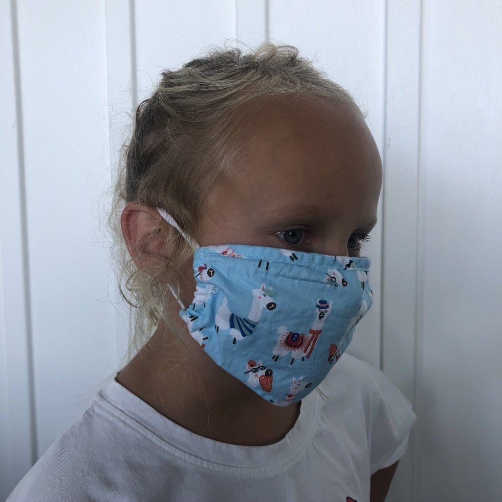 Kids Llama Face Covering