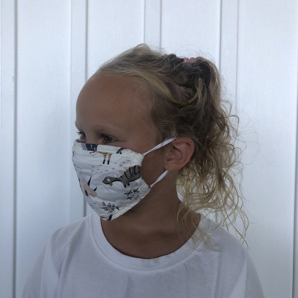 Kids Dinosaur Face Covering