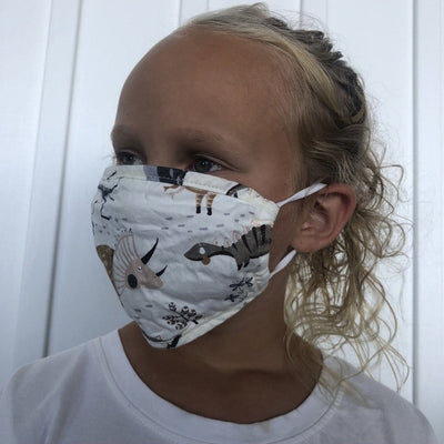Kids Dinosaur Face Covering