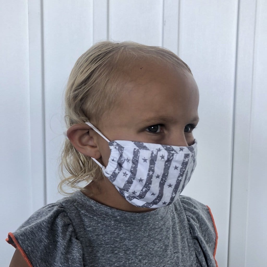 Kids Stars and Stripe Face Covering