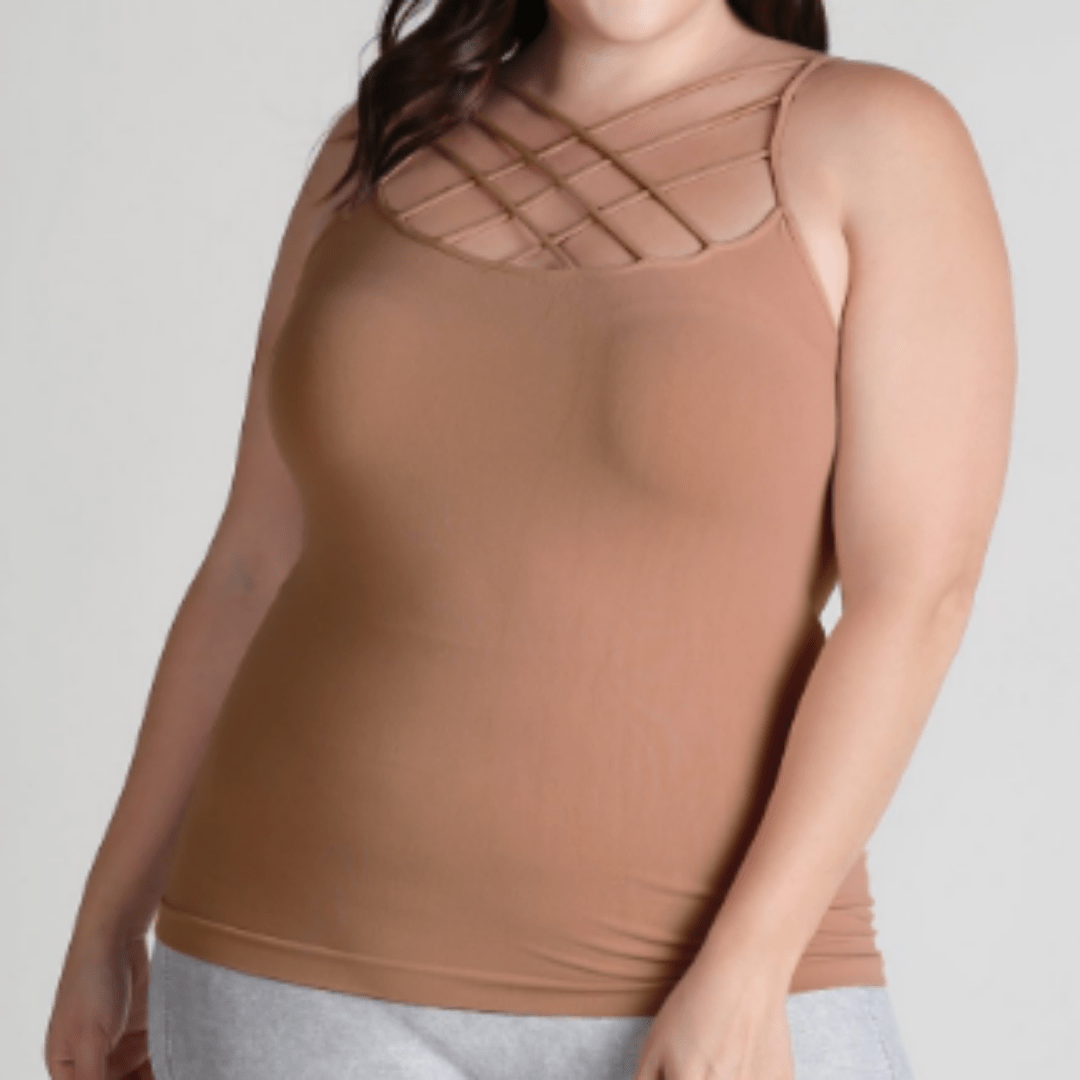 Nikibiki Extended Size Criss Cross Tank - Fall Collection