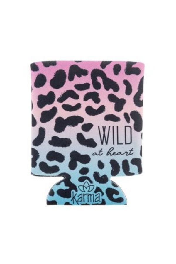Multi Color Leopard Can Cooler
