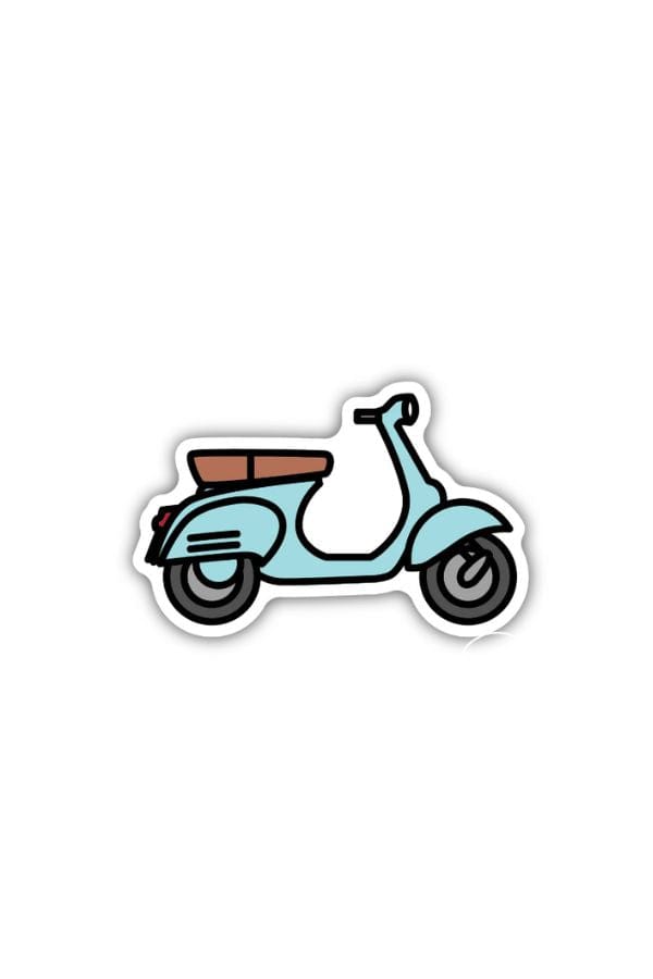 Retro Vespa Sticker
