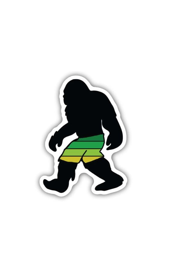 Board Shorts Sasquatch Sticker