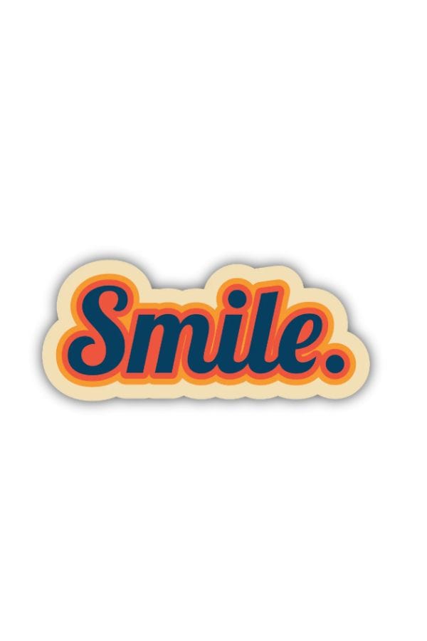 Smile Typography Sticker