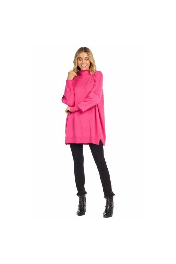 Pink Rivers Mockneck Sweater OS