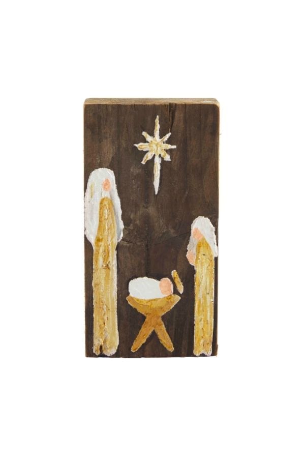 Small Nativity Reclaimed Plaque