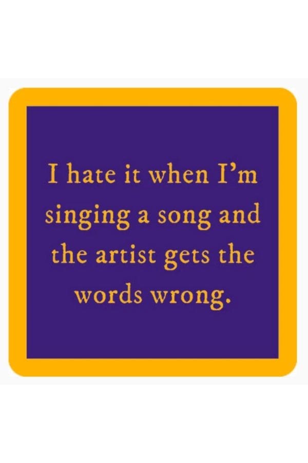 Words Wrong Coaster