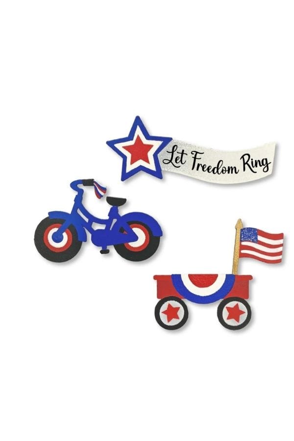Patriotic Parade Magnets S/3