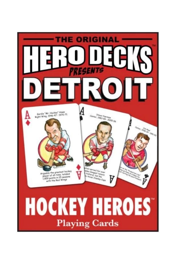 Hero Decks Playing Cards: Detroit Hockey Heroes