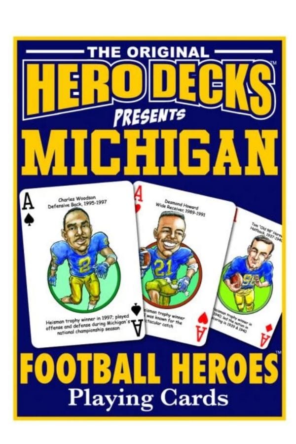 Hero Decks Playing Cards: Michigan Football Heroes