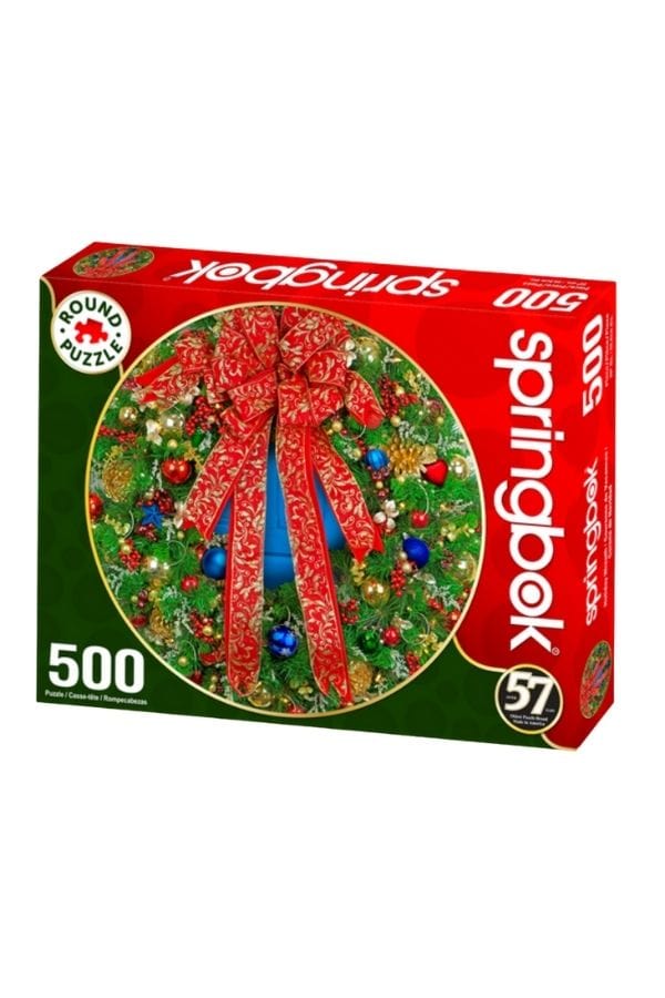 Holiday Wreath (Round) 500 Piece Puzzle