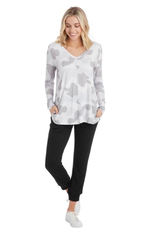 Gray Camo Teddy T-Shirt