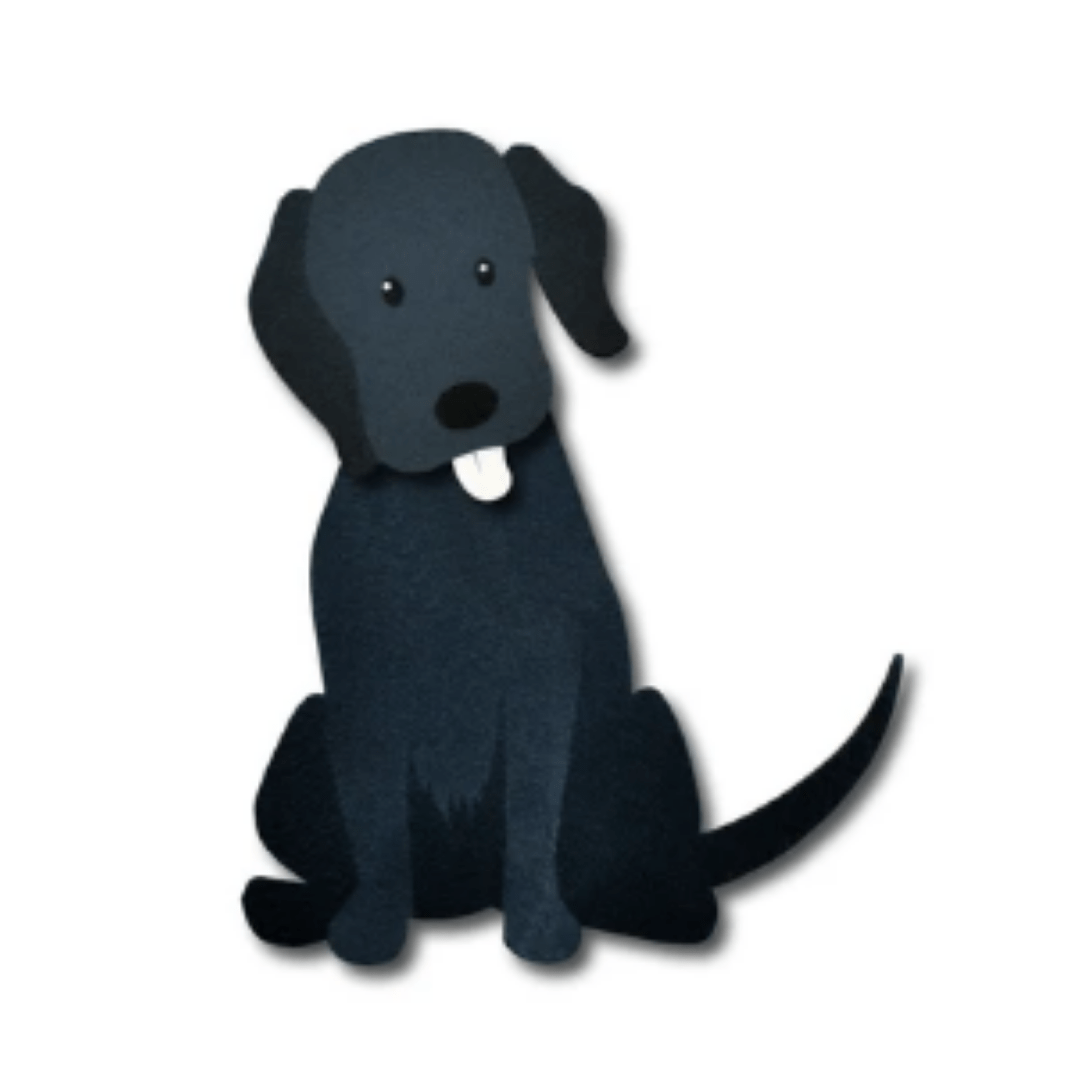 Dog Magnet S/2 Black
