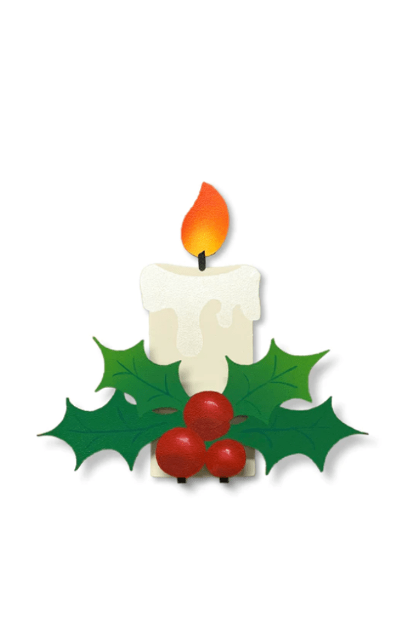 Christmas Candle Art Pop