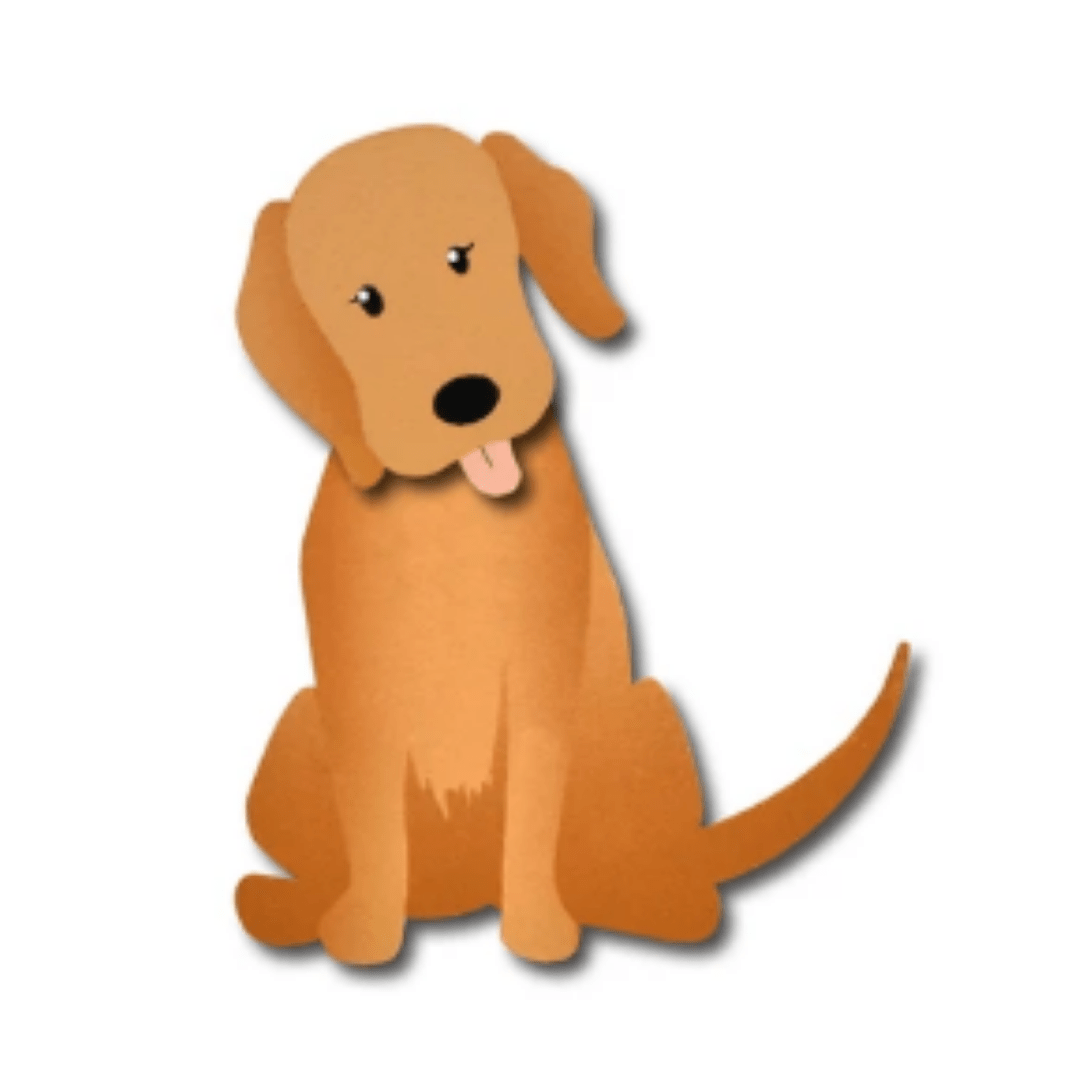 Dog Magnet S/2 Honey