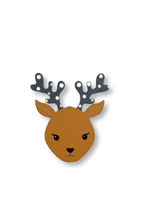 Reindeer Face Magnet Mini