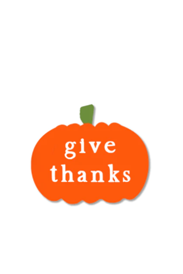 Give Thanks Pumpkin Magnet Mini