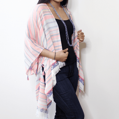 Multi Neon Stripe Kimono