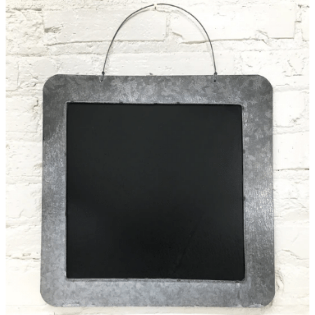 Chalk Memo Board Hanging Zinc