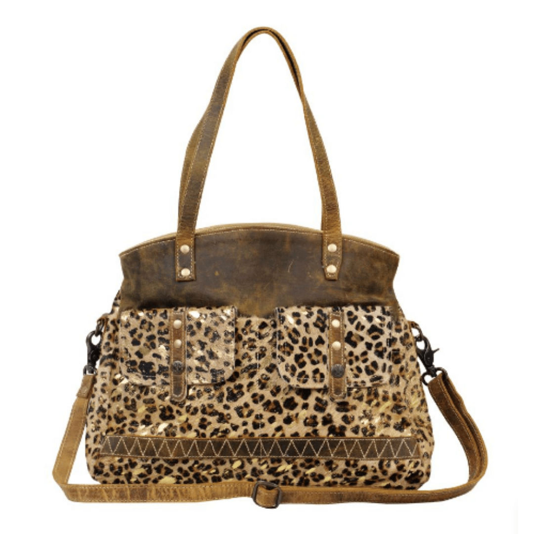 Wild In Woods Canvas Hairon Bag