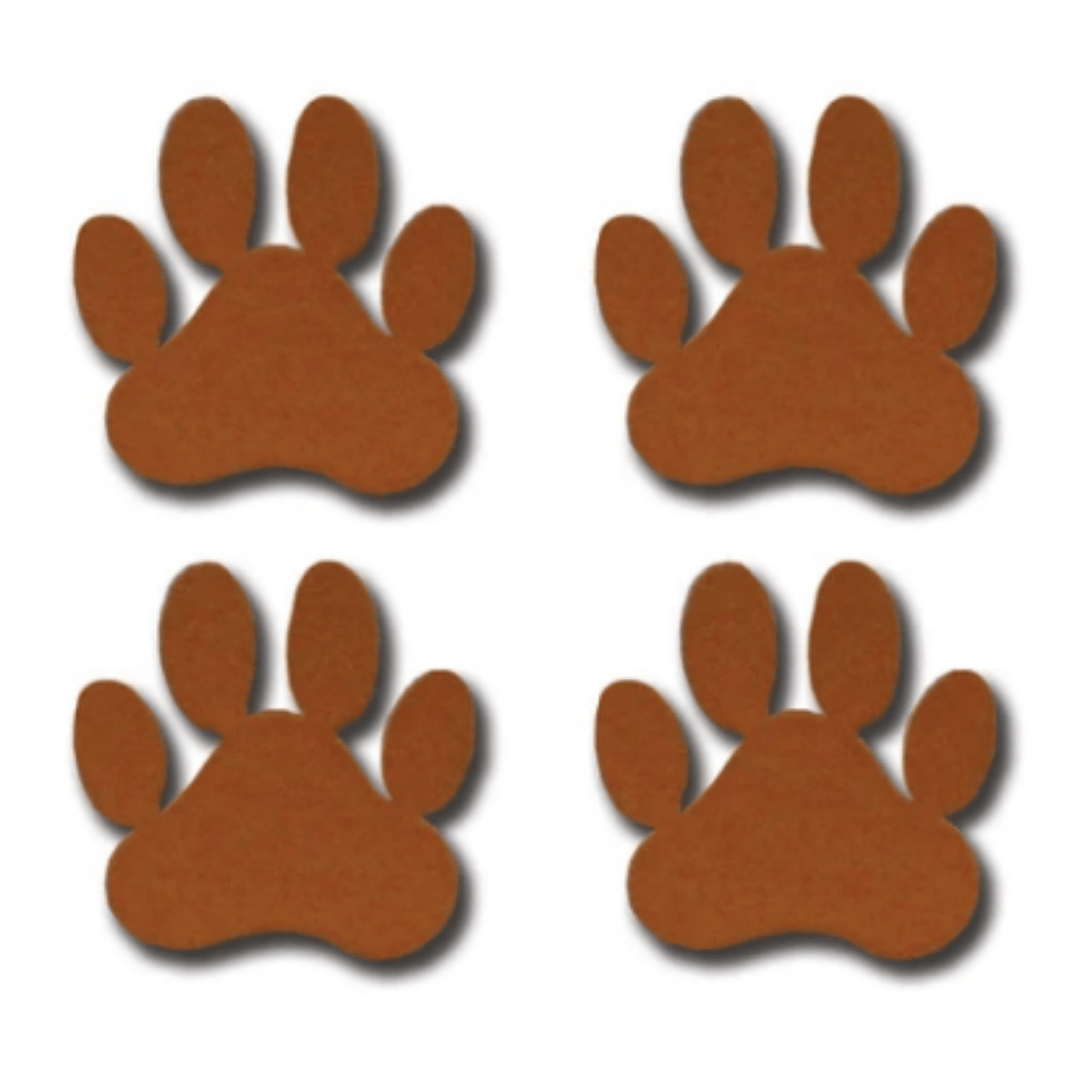 4 Pack Paw Prints
