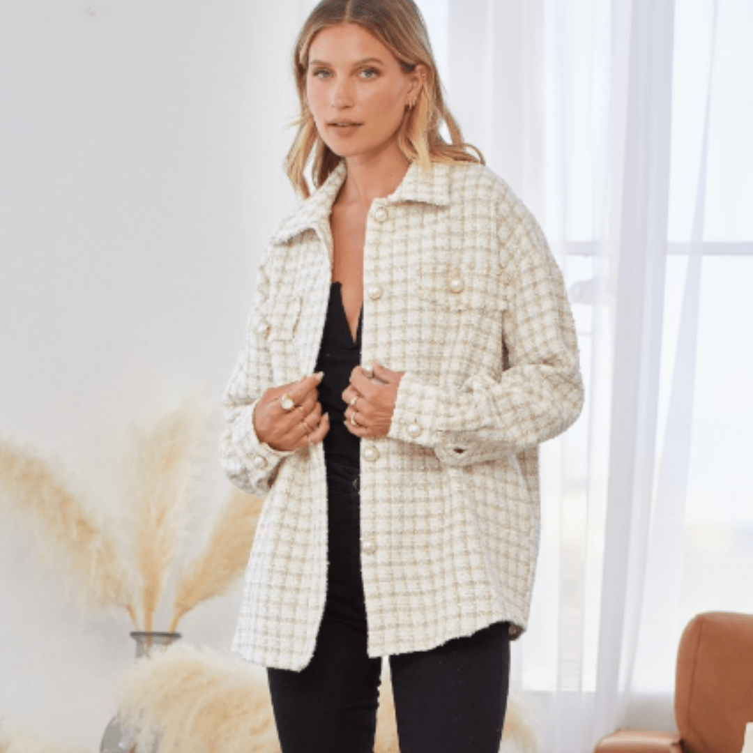 Tweed Designer Inspired Shacket