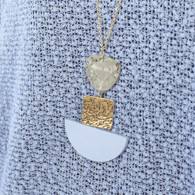 Pendant Trio Stone Necklace