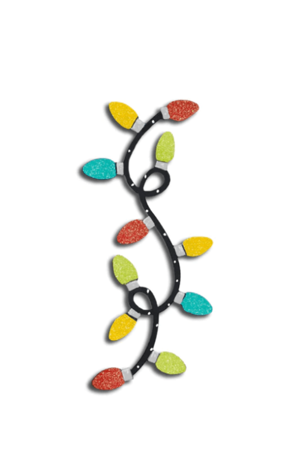 Glittered Light Bulb Border Magnet