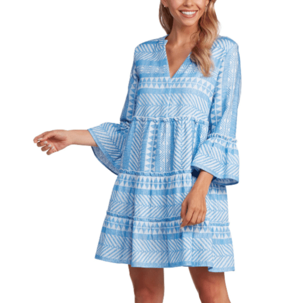 Blue Renee Yarn Dye Dress