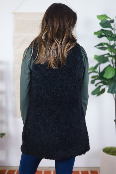 Fuzzy Long Vest