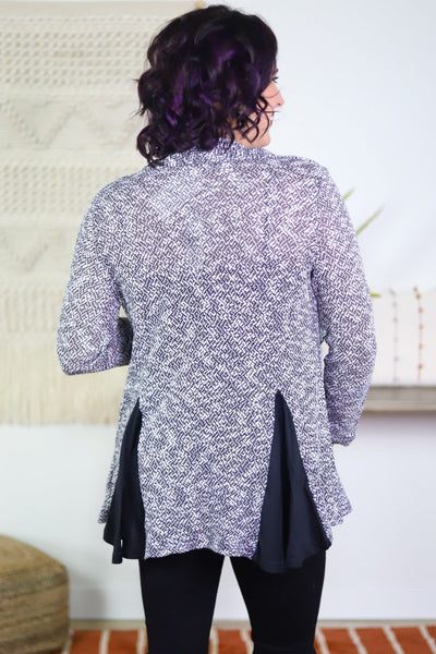 Insert Knit Cardigan