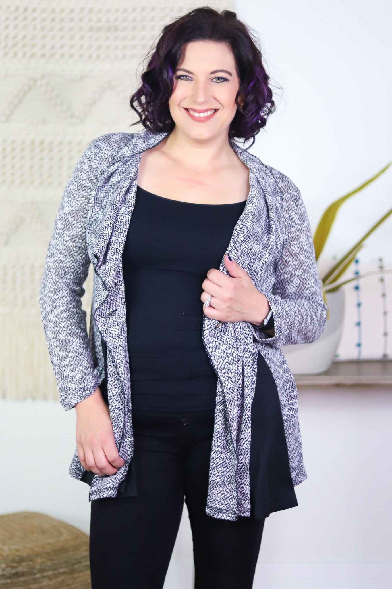 Insert Knit Cardigan