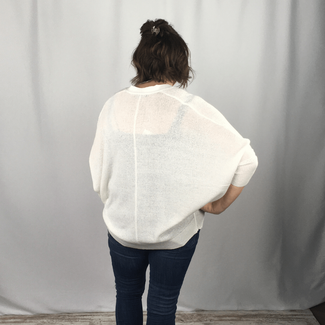 White Knit Cardigan