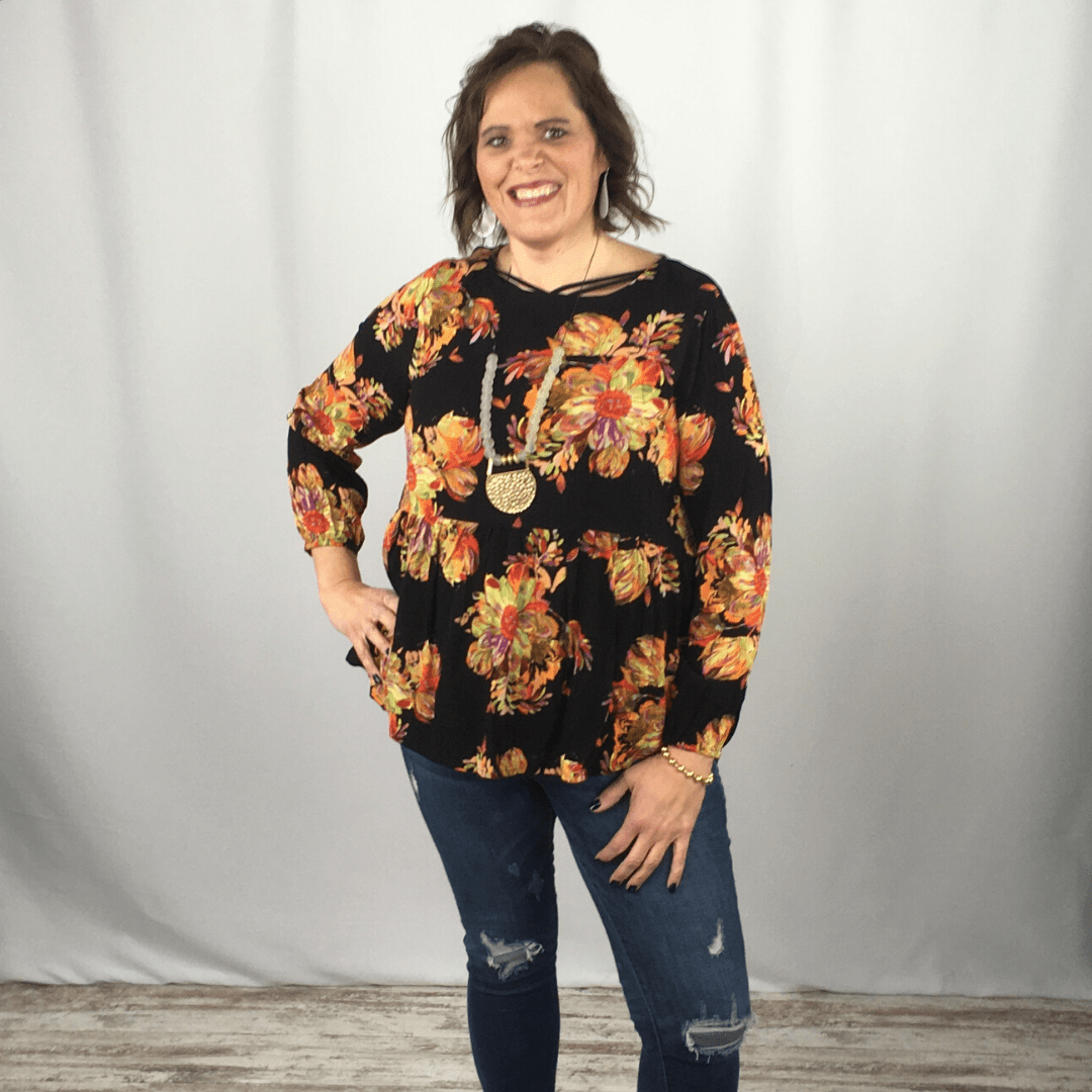 Floral Party Top