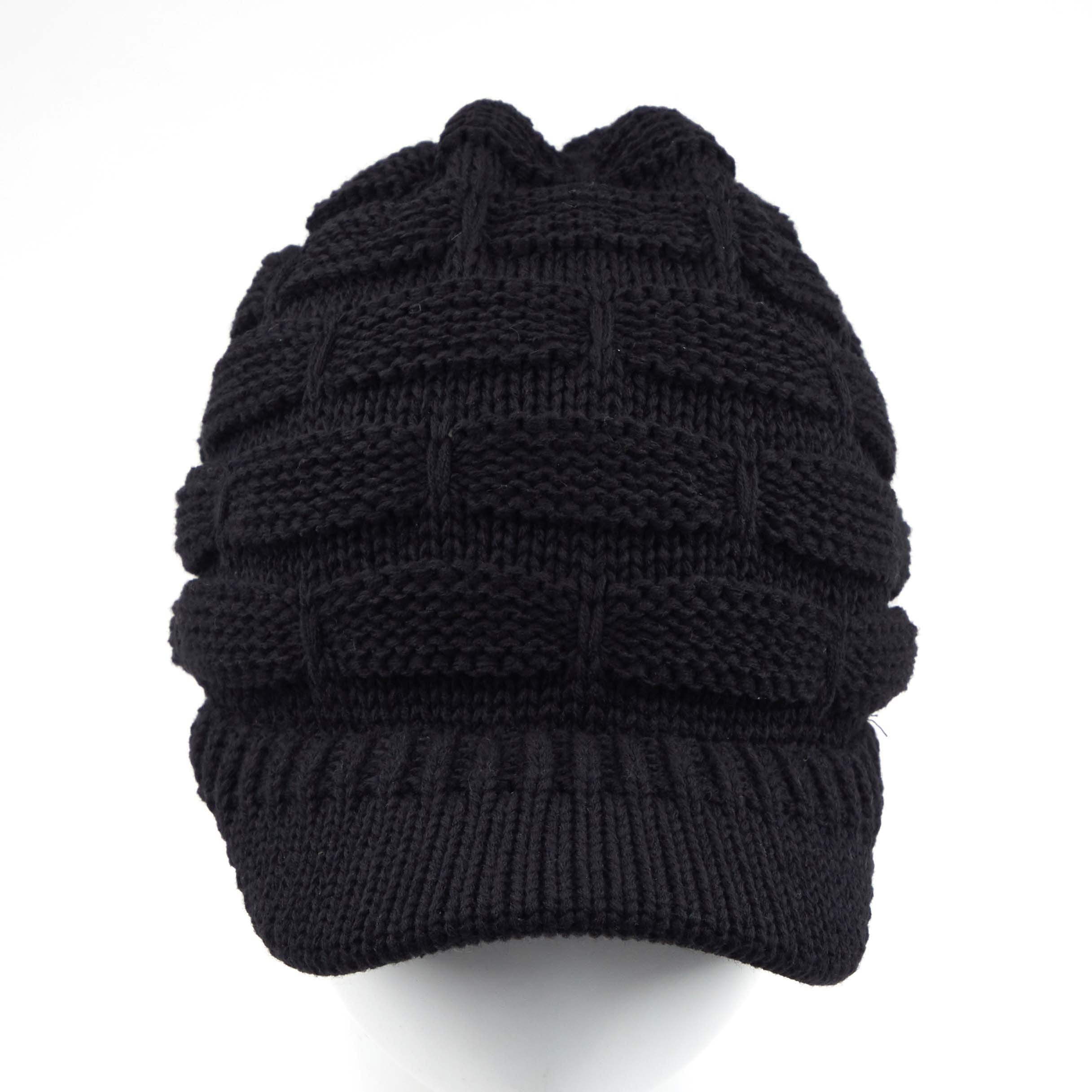 Brim Ribbed Knit Hat