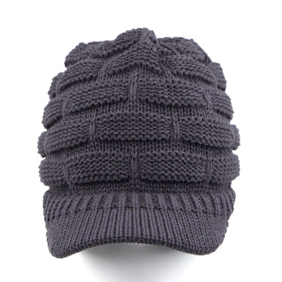 Brim Ribbed Knit Hat
