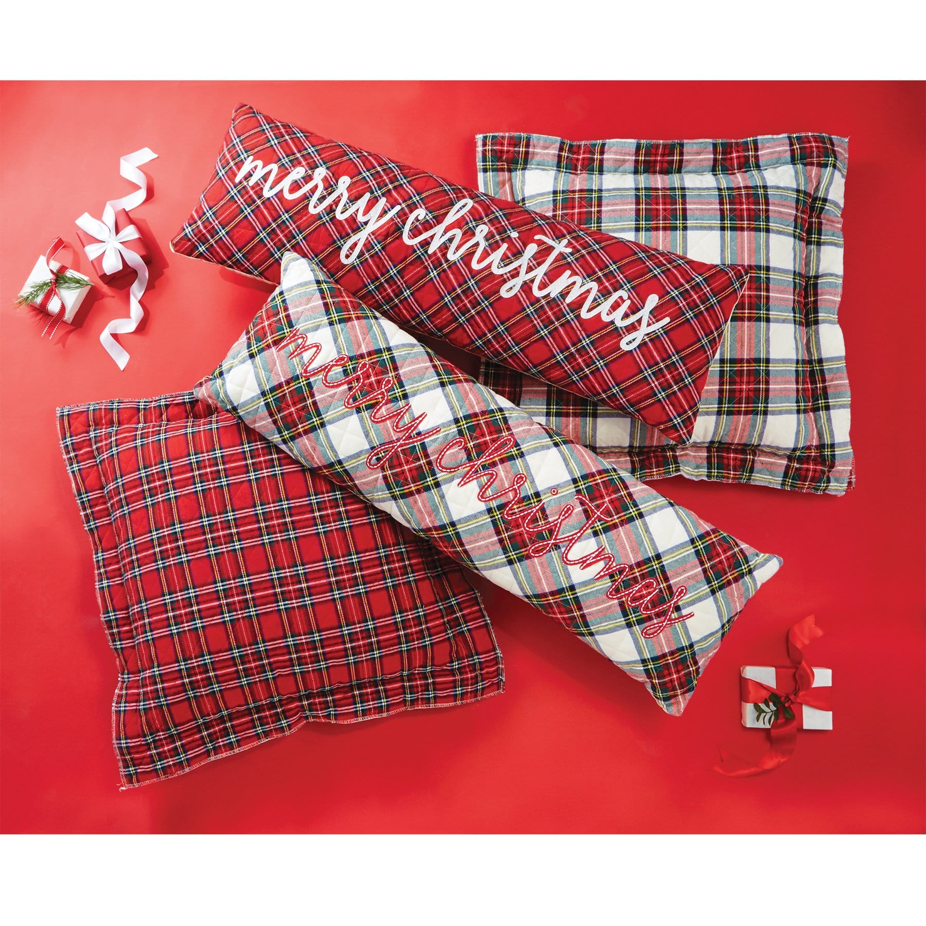 Long Tartan Pillow